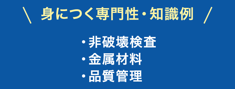 身につく専門性・知識例