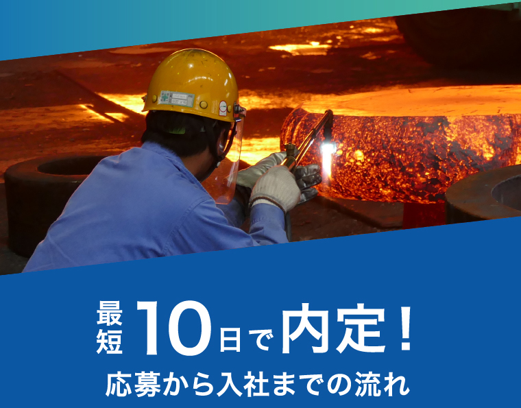 最短10日で内定！応募から入社までの流れ