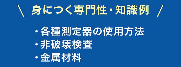 身につく専門性・知識例