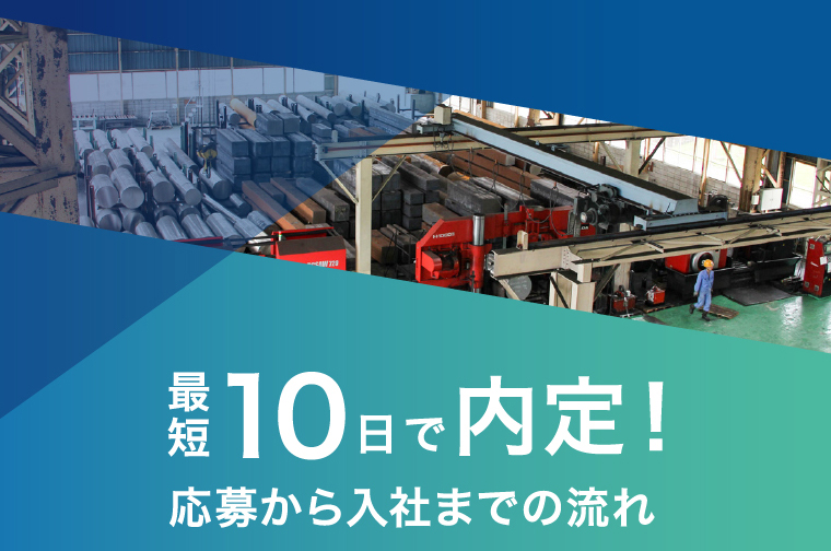 最短10日で内定!応募から入社までの流れ